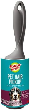 Scotch-Brite Pet Hair Pickup Extra Sticky Lint Roller,70 Sheets, 1 Pack