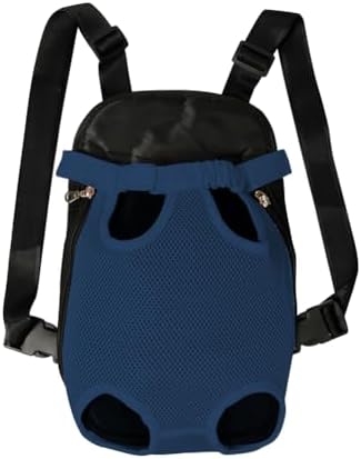 FEimaX Dog Carrier Backpack Pet Legs Out Front Cat Travel Bag, Adjustable Puppy Backpacks Carriers Hands-Free for Small Medium Dogs Cats Hiking Traveling Camping Daily Walking