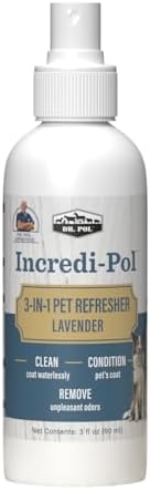 Dr. Pol Incredi-Pol 3-in-1 Pet Refresher | Waterless Coat Cleaner & Conditioner | Pet Odor Eliminator | Fine Mist Spray for Dogs & Cats | Freshens, Cleans & Softens Fur | 3 oz | Lavender