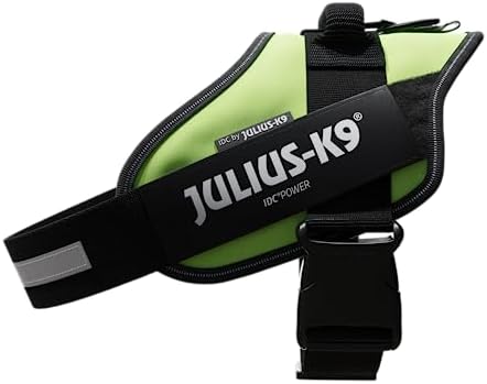 Julius-K9, 16IDC-NE-1, IDC Powerharness, Dog Harness, Size: 1, Neon Green