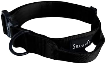 ShawnCo Basecamp Tactical Dog Collar (Midnight, M- W/Handle)