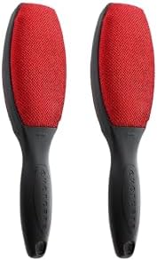 Evercare Magik Double-Sided Lint & Pet Hair Remover - Reusable Lint Cleaner Brush with Comfortable Black Handle - Ideal for Removing Dust, Fuzz, Fur from Clothes & Furniture (2-Piece)