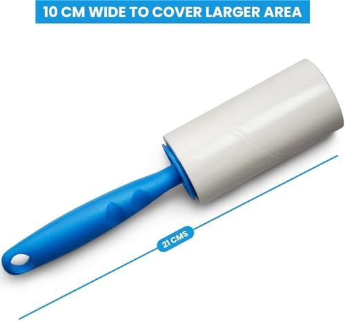 Sticky Lint Remover Roller for Clothes 180 Sheets Reusable Easy-Tear Pet Hair Remover for Clothes, Sofa, Furniture, Sweater, Dust & Dirt - 3 Rolls 60 Sheets (Multicolor) (Multi Set of 3)