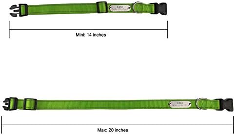 SINYUDUN Personalized Reflective Dog Collars with Customized ID Tags