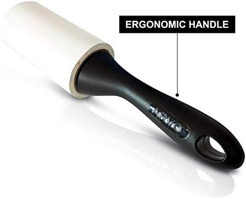 ARVO Lint Roller, Lint Remover, 3 pack/135 Sheets -45 Sheets per Roll, 1 Handle with 3 Rolls, Removes Dust, Dirt, Dandruff, Pet Hair from Clothes, Furniture and Carpet, Easy to Tear.