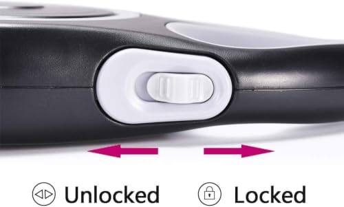 Retractable Dog Leash, EC.TEAK 26 Foot Dog Walking Leash for Medium Large Dogs up to 110lbs, One Button Break & Lock, Heavy Duty No Tangle. Large