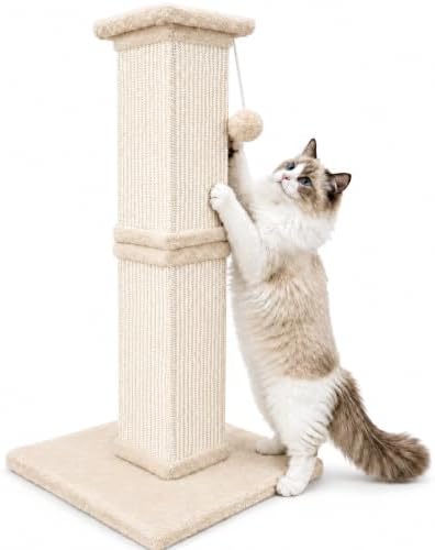 Cat Scratching Post for Indoor Cats, Sisal Cat Scratcherl, 32 Inch