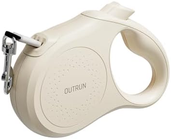 OUTRUN Retractable Dog Leash 16 FT Tape, up to 55 lb, No Tangle