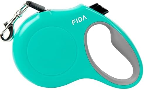 Fida Heavy Duty Retractable Dog Leash,16 ft Dog Walking Leash for Small Medium Dogs up to 44 lbs, Tangle Free. (Medium, Teel)