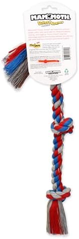 Mammoth Flossy Chews Rope Tug – Premium Cotton-Poly Tug Toy for Dogs – Interactive Rope Toy (Colors May Vary)