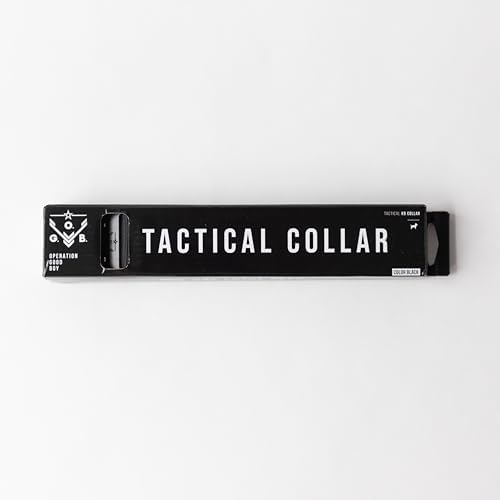 Operation Good Boy Tactical Dog Collar – Durable Military-Grade Nylon with Quick Release Buckle & Training Handle – Adjustable for Medium and Large Dogs (Black)
