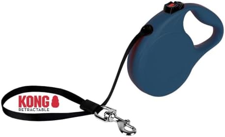 Alcott Kong Retractable Trail, Small, Blue, 16' Long