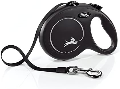 FLEXI® Classic Tape Retractable Dog Leash, Large, 16 ft - Black