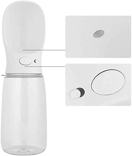 500ML White Portable Puppy Dog Cat Pet Water Cup Drinking Bottle Feeder Travel Outdoor Walking Dispenser