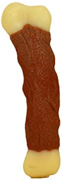 Nylabone Rib Bone Alternative Power Chew Toy for Dogs, Dog Toys for Aggressive Chewers, Beef Flavor, Large - Up to 50 lbs, 1 Count