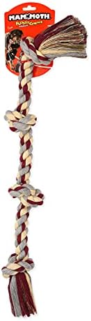 Mammoth Flossy Chews Color Rope Tug – Premium Cotton-Poly Tug Toy for Dogs – Interactive Dog Rope Toy – Tug Dog Chew Toy