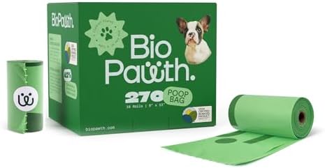 Dog Poop Bags, 270 Count Rolls, Extra Thick Poop Bags for Dogs