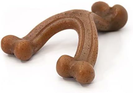 Nylabone Strong Chew Gourmet Style Wishbone Dog Chew Toy, Bacon Flavor