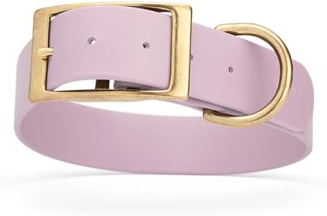 Viper Biothane Heavy Duty Waterproof Dog Collar Strong Coated Nylon Webbing w/Solid Brass Hardware Odor-Proof Easy to Clean High Performance Fits Small Medium or Large Dogs, Pastel Purple