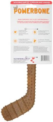 Powerbone Pet Chew Toy for Dogs - Durable, Non Toxic & Pet Safe - Best for Aggressive Chewers, Long Lasting Dental Health, Dog Teeth Cleaning, Dog Life Stages - Hockey Stick 12"