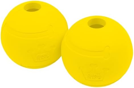 Chew King Flavored Rubber Ball Collection, 3 Inch Chicken Flavor Rubber Balls 2-Pk