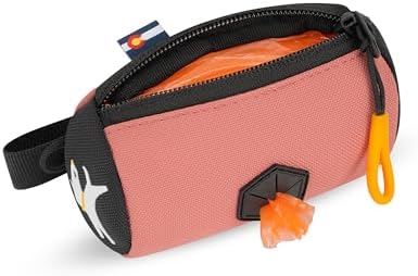 OllyDog Scoop Pick Up | Dog Poop Bag Holder | Lightweight & Water-Resistant Dispenser | Leash Attachment for Hands-Free Carry | Fits Standard Waste Bag Rolls (Desert)