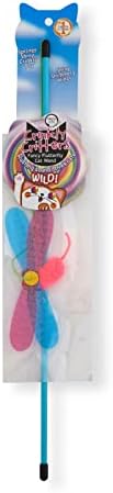 猫壱 NECOICHI Crinkly Critters Cat Feather Teaser Interactive Wand Toy No.1 Selling Cat Toy in Japan