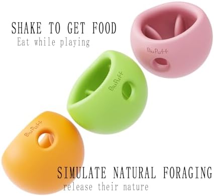 Treat Dispensing Dog Toy & Slow Feeder Bowl, Interactive Puzzle and Mental Toy for Anxiety Relief,Chase Play, and Use as Freezable Lick Bowl (Peach Pink, Medium 498g)