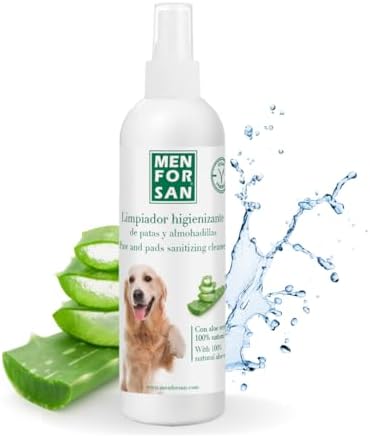 MENFORSAN Paw and Pad Cleaner 125ml with 100% Natural Aloe Vera