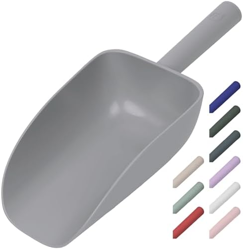 Extra Big Multipurpose Scoop– Solid Deep Scooper for Any Household – Disposing/Replacing Litter – Big Size Animal Pet Food Shovel – 44oz