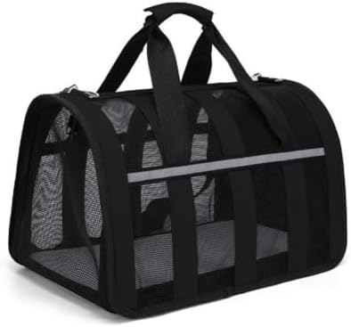 Cat, Dog Carrier, Airline Approved Pet Carrier for Cats and Dogs up to 20 Lbs, Soft, Foldable, Washable Travel Bag for Small to Medium Pets, Portable Comfortable Cat Dog Carrier for Home Outdoor Use