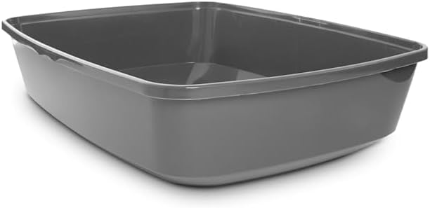 So Phresh by Petco Open Cat Litter Box Charcoal Large 19.5" L X 14.8" W X 4.3" H