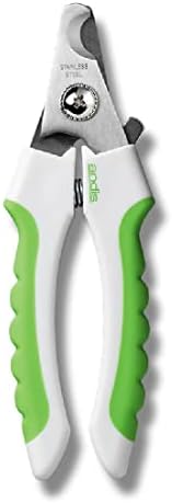 Andis 65700 Animal Nail Cutter for Small Breeds - Stainless Steel Blades with Sharp Efficiency - Designed for Repeated Use & Recommended by Pet Trainers – Medium Size & White/Green