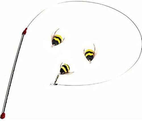 Go Cat Da Bee Teaser Wand and Two Extra Bee Attachments from The Maker of Da Bird and Cat Catcher - Value Pack