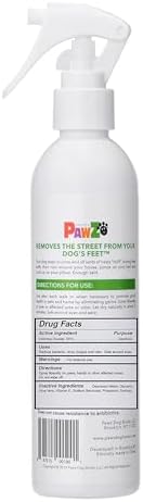 PawZ SaniPaw Dog Paw Cleaner and Odor Eliminator Spray, 8 Oz Paw Sanitizer and Dog Repellent Spray, 1 Pack