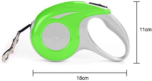 Security Retractable Dog LEASH 2019 16' Automatic Extendable Traction Rope For Small Medium Big Dogs（Green)