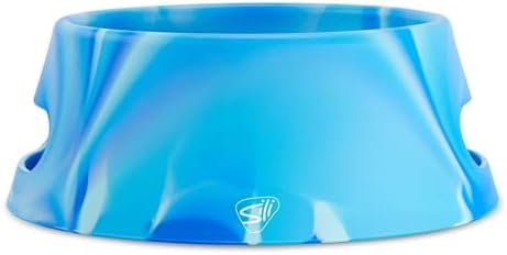 Silipint: Aqua-Fur Silicone Dog Bowl: Arctic Sky - 18oz Colapsible/Foldable, Lightweight, Feed & Water Dish, Pet Travel Pack of 1