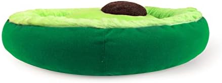 TONBO Soft Plush Small Cute and Cozy Avocado Dog Cat Bed, Washer and Dryer Friendly (Avocado)