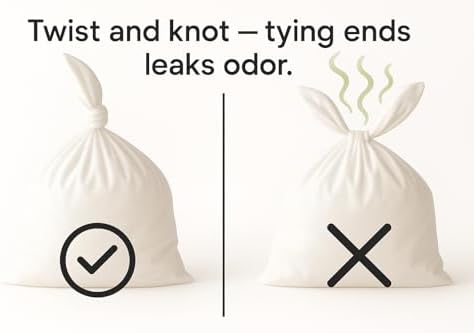 BOS Odor-Sealing Dog Poop Bags for Pet Waste - Disposal Doggy Bags - Scent & Smell Free (90Bags) [Size: M, Color: Light Mint Green] (Pack of 2)