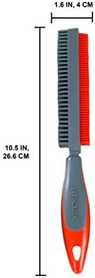 FURemover Duo Pet Hair Rubber Brush, Dual Sided to Easily Remove Fur & Lint from Clothing and Upholstery, Thick Bristles Groom Dogs and Cats, Easy to Clean, Colors May Vary (Pack of 12)