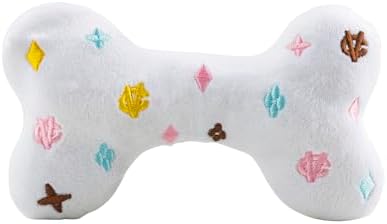 Haute Diggity Dog Chewy Vuiton Bone Plush Dog Toy, Designer Parody Toy