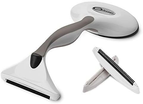 GLEENER Battery-Free Fabric Shaver & Lint Brush | Ultimate Fuzz Remover Sweater Comb | Lint Remover and Depiller for Clothing & Furniture (Taupe)