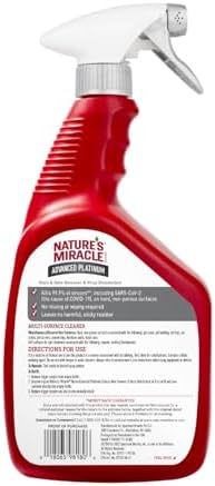Nature's Miracle Advanced Platinum Dog Stain & Odor Remover, 32 oz