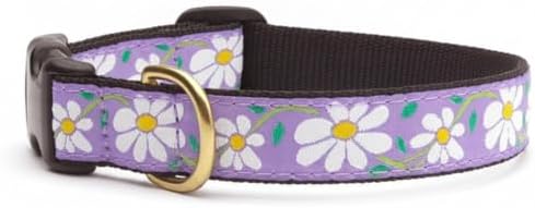 Up Country Daisy Dog Collar, Small (9 to 15 inches) 5/8 inch Narrow Width