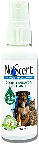 No Scent Crate Kennel & Floor Cleaner for Dog Run, Cat Carrier, Hard Surface Pet Odor & Stain Management (2 Fl Oz / 59 mL)