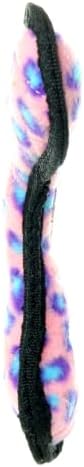 TUFFY - World's Tuffest Soft Dog Toy -Boomerang-Squeakers-Multiple Layers.Made Durable, Strong & Tough.Interactive Play(Tug, Toss & Fetch).Machine Washable & Floats (Pink, Junior)