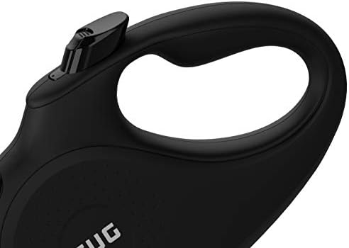 TUG Original Retractable Dog Leash, 16 ft (Small, Black/Grey)