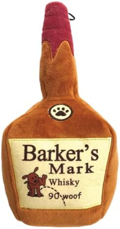 Huxley & Kent Power Plush Squeaky Dog Toy, Barker's Mark, Large