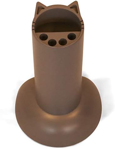 Feline Ruff Cat Teaser Wand Holder. Keep Cats Safe with This Unique Cat Toy Storage Solution. Organize Feather Cat Wand Toys. Patent Pending (Gray)