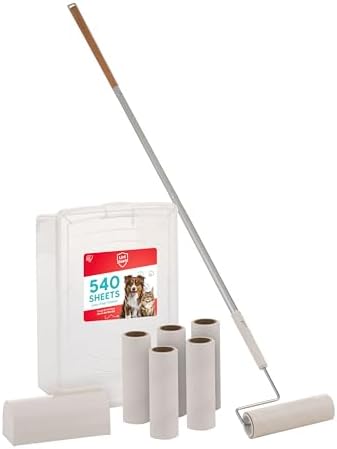 IRIS USA Large Lint Roller with Extension Pole, Storage Box, Refills